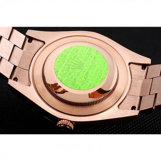 Replica Rolex Day-Date 40 Rose Gold Etched Dial Rose Gold Case And Bracelet - View 5