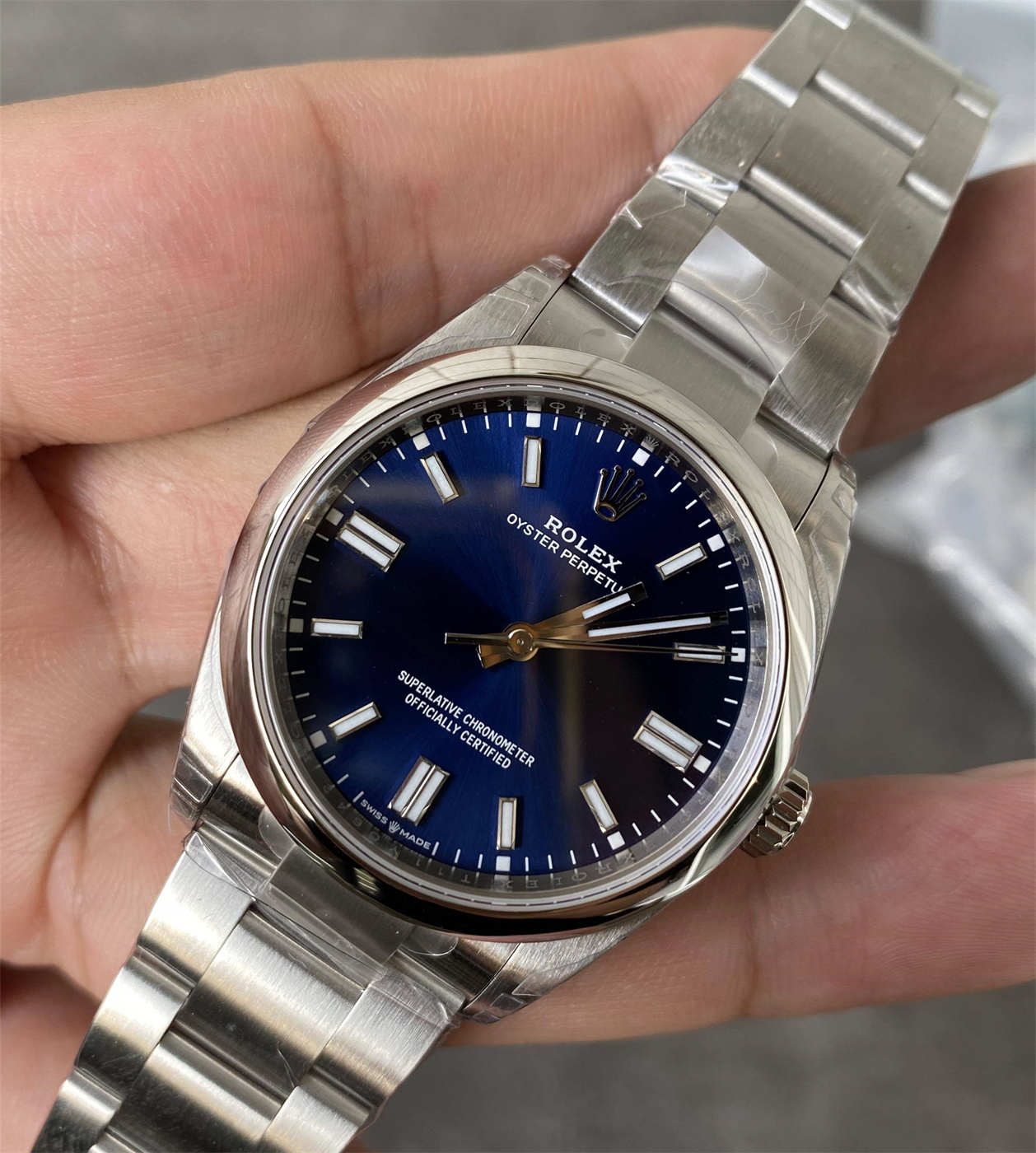 Rolex Oyster Perpetual 36 Blue Dial Replica – VS Factory 126000-0015 with Dandong 3230 Movement - clean factory product image 2