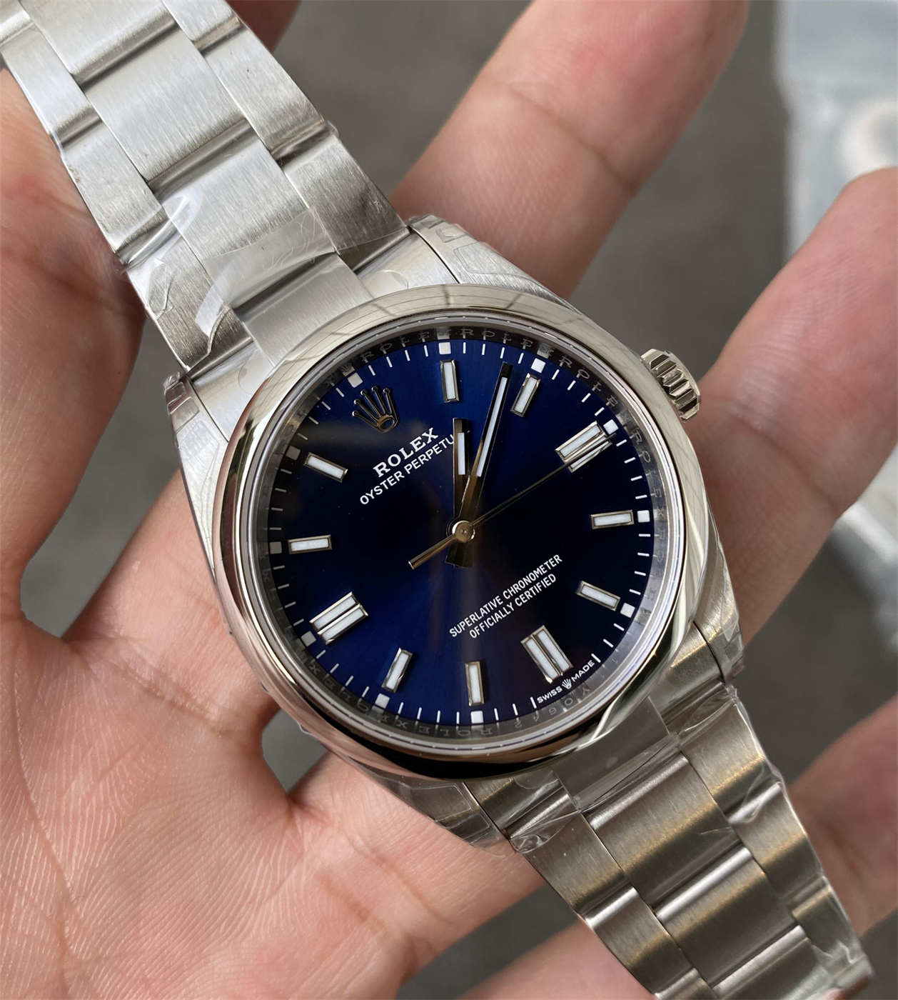 Rolex Oyster Perpetual 36 Blue Dial Replica – VS Factory 126000-0015 with Dandong 3230 Movement - clean factory product image 3