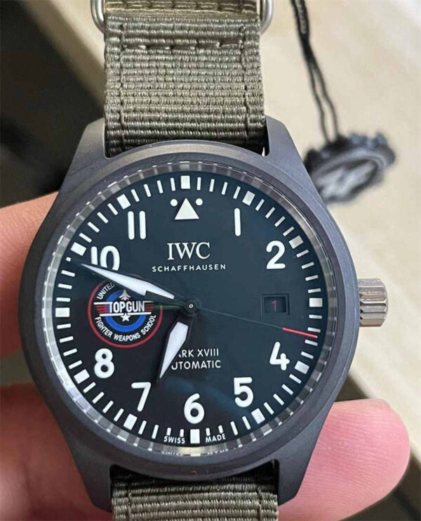 V7 Factory IWC IW324712 Replica – Ceramic Pilot Mark XVIII SFTI-Style 41 mm Auto Watch - clean factory product image 12