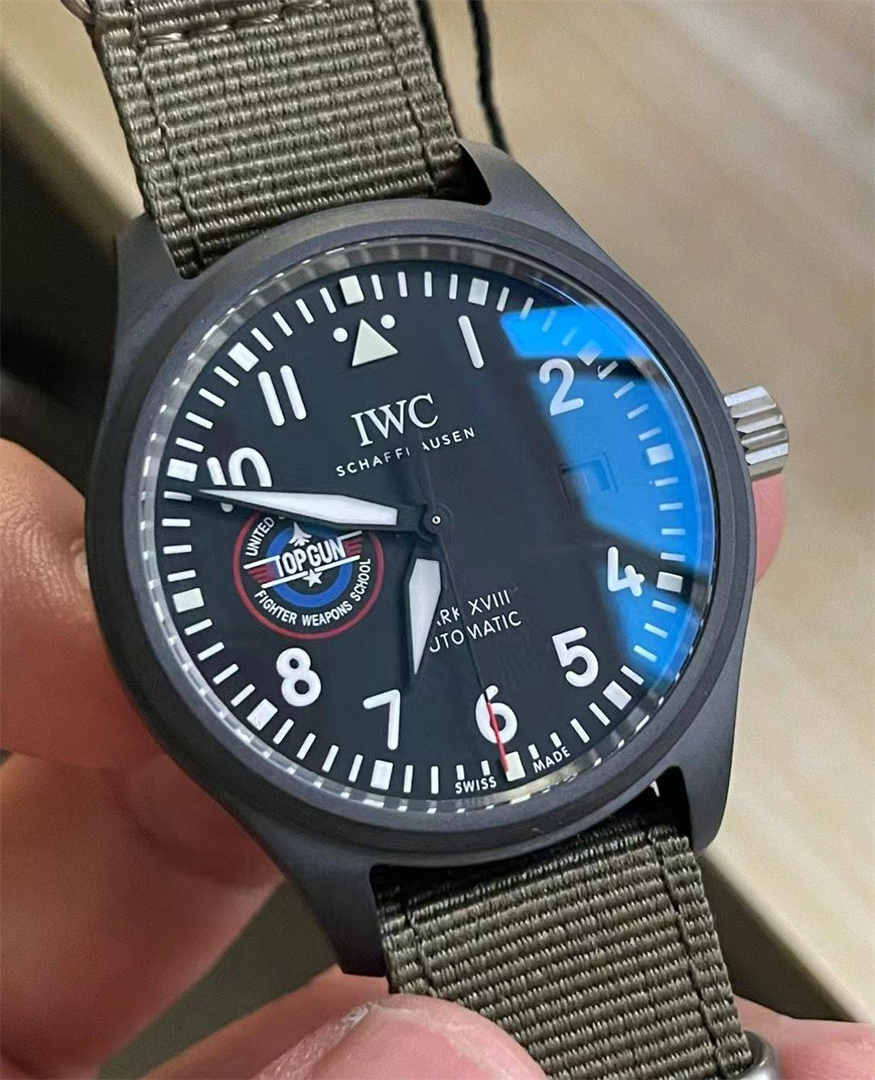V7 Factory IWC IW324712 Replica – Ceramic Pilot Mark XVIII SFTI-Style 41 mm Auto Watch - clean factory product image 2