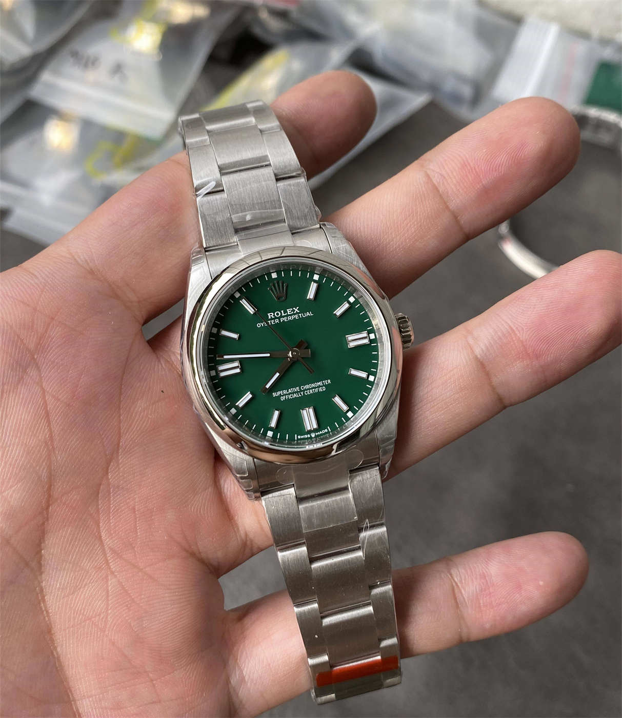 Rolex Oyster Perpetual 36 Green Dial Replica – VS Factory M126000-0005 with Dandong 3230 Movement - clean factory product image 4
