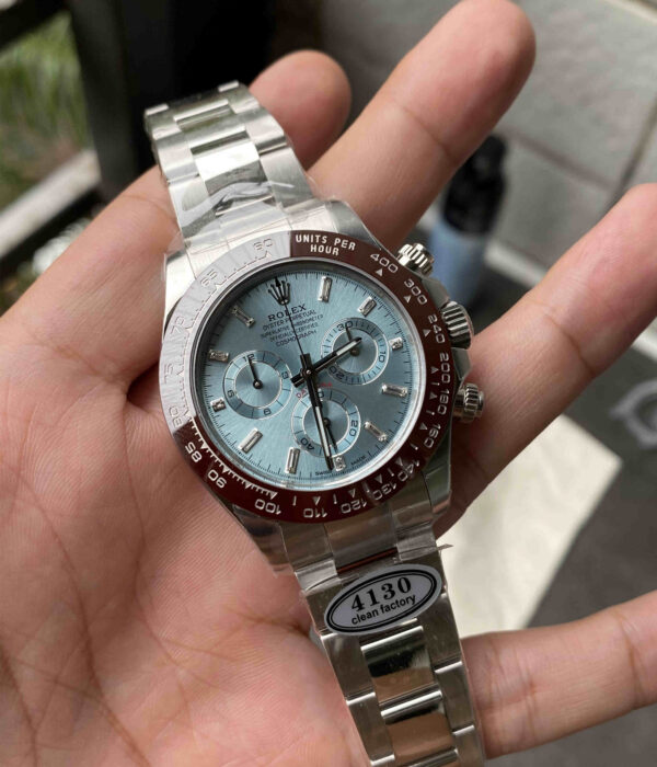 Clean Daytona 126506 Ice Blue – 40mm Platinum Daytona Replica - clean factory product image 17