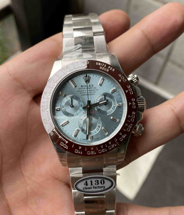 Clean Daytona 126506 Ice Blue – 40mm Platinum Daytona Replica - clean factory product image 11