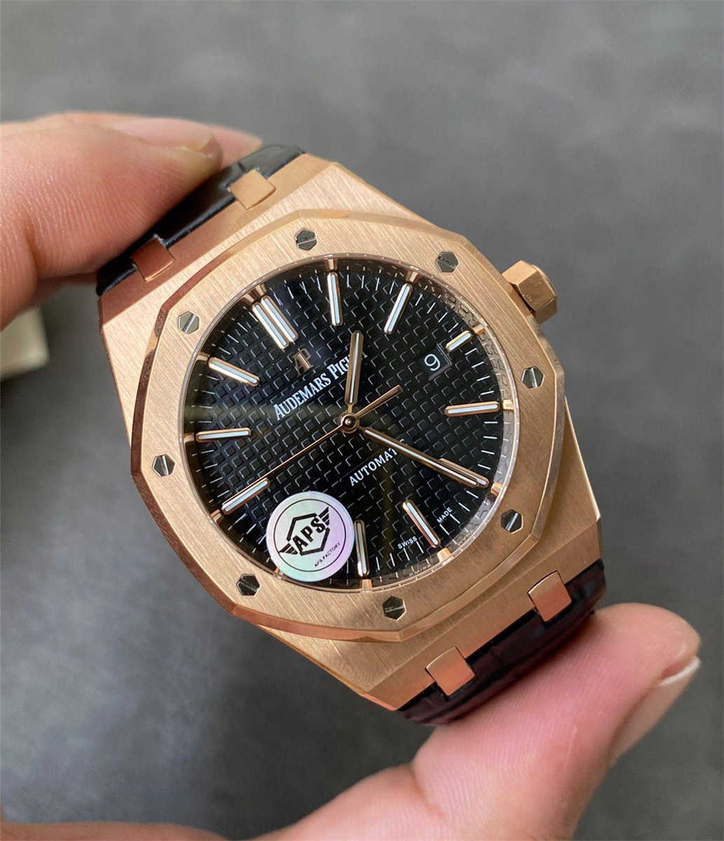 APS Factory Audemars Piguet 15400 Replica – Royal Oak 41mm Rose Gold 15400OR.OO.D002CR.01 - clean factory product image