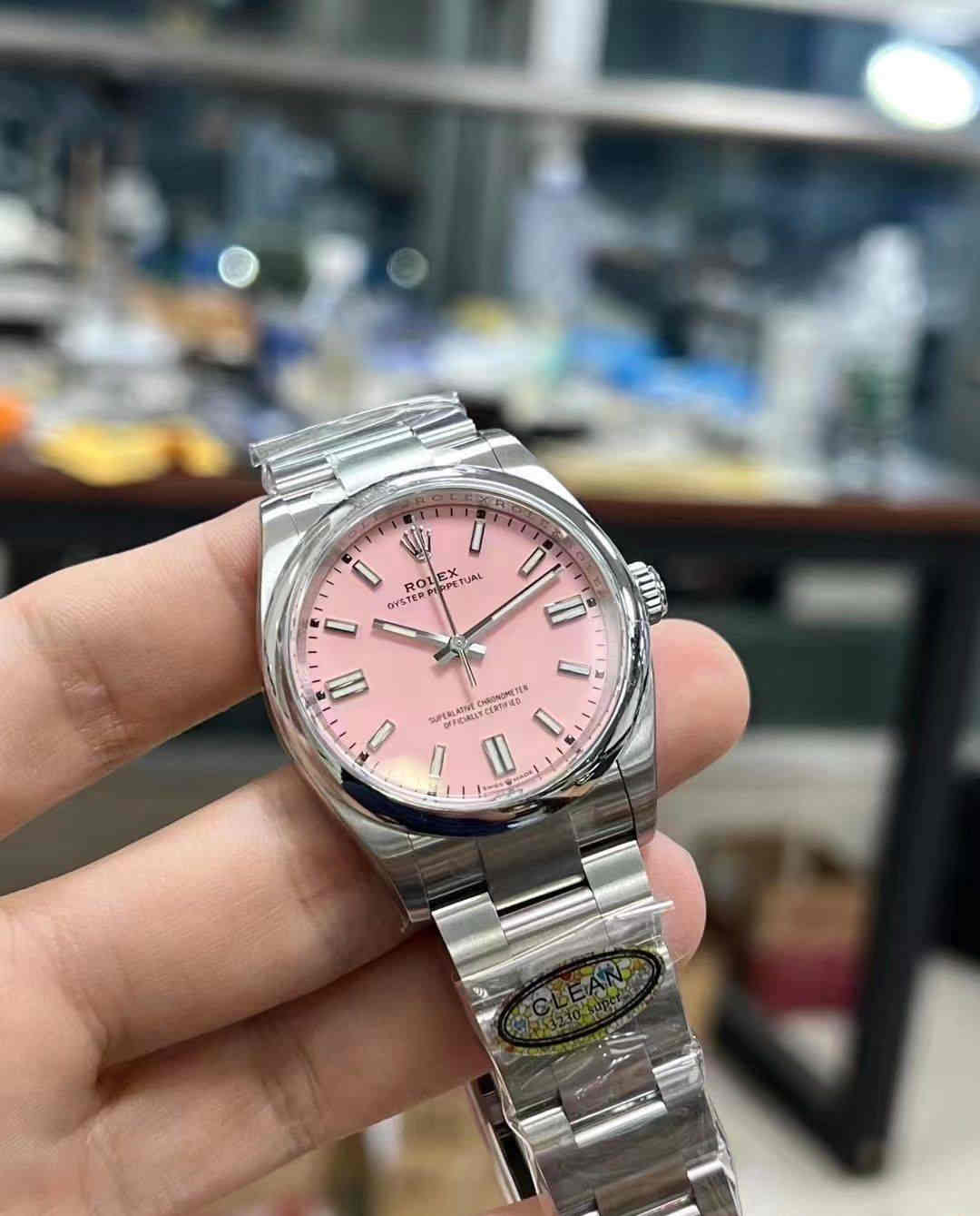 Clean Factory 126000 Pink Dial – 36mm OP Replica - clean factory product image 7
