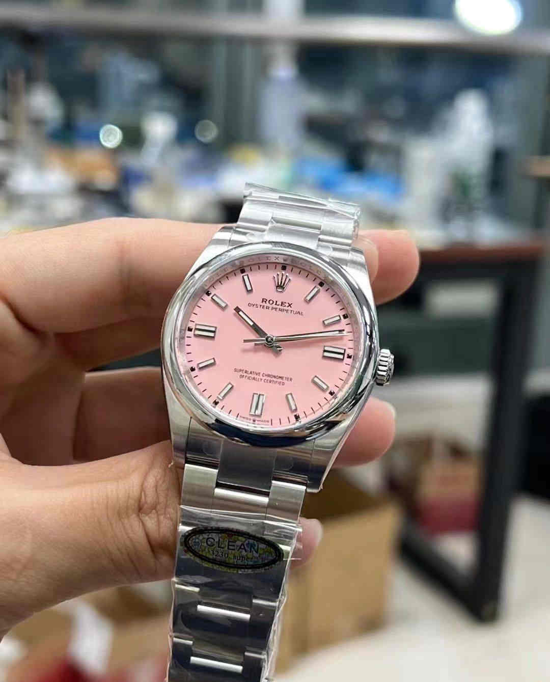 Clean Factory 126000 Pink Dial – 36mm OP Replica - clean factory product image 4