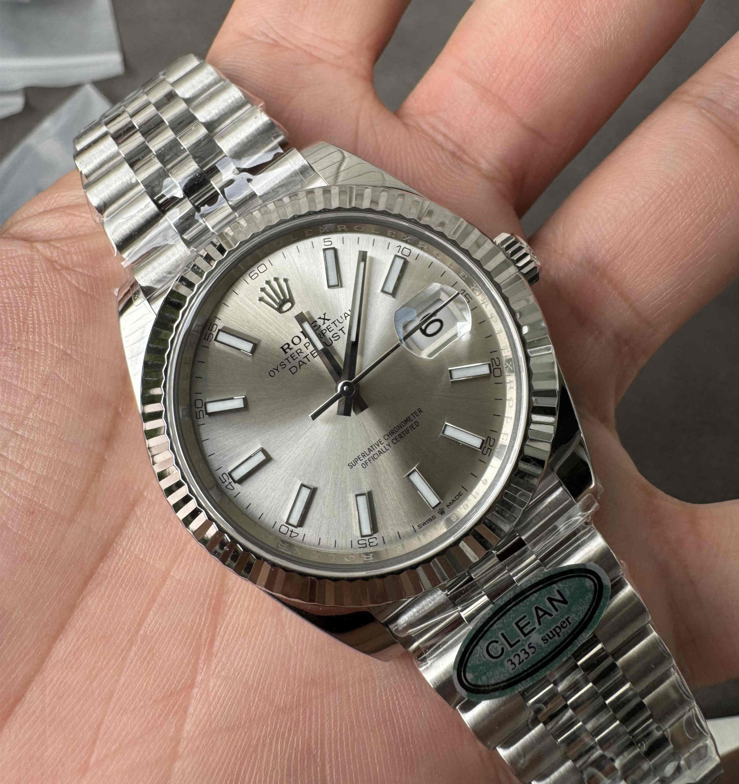 Clean Factory Datejust 126334 Silver Dial – 41mm, 3235 Movement, 904L Steel - clean factory product image 7