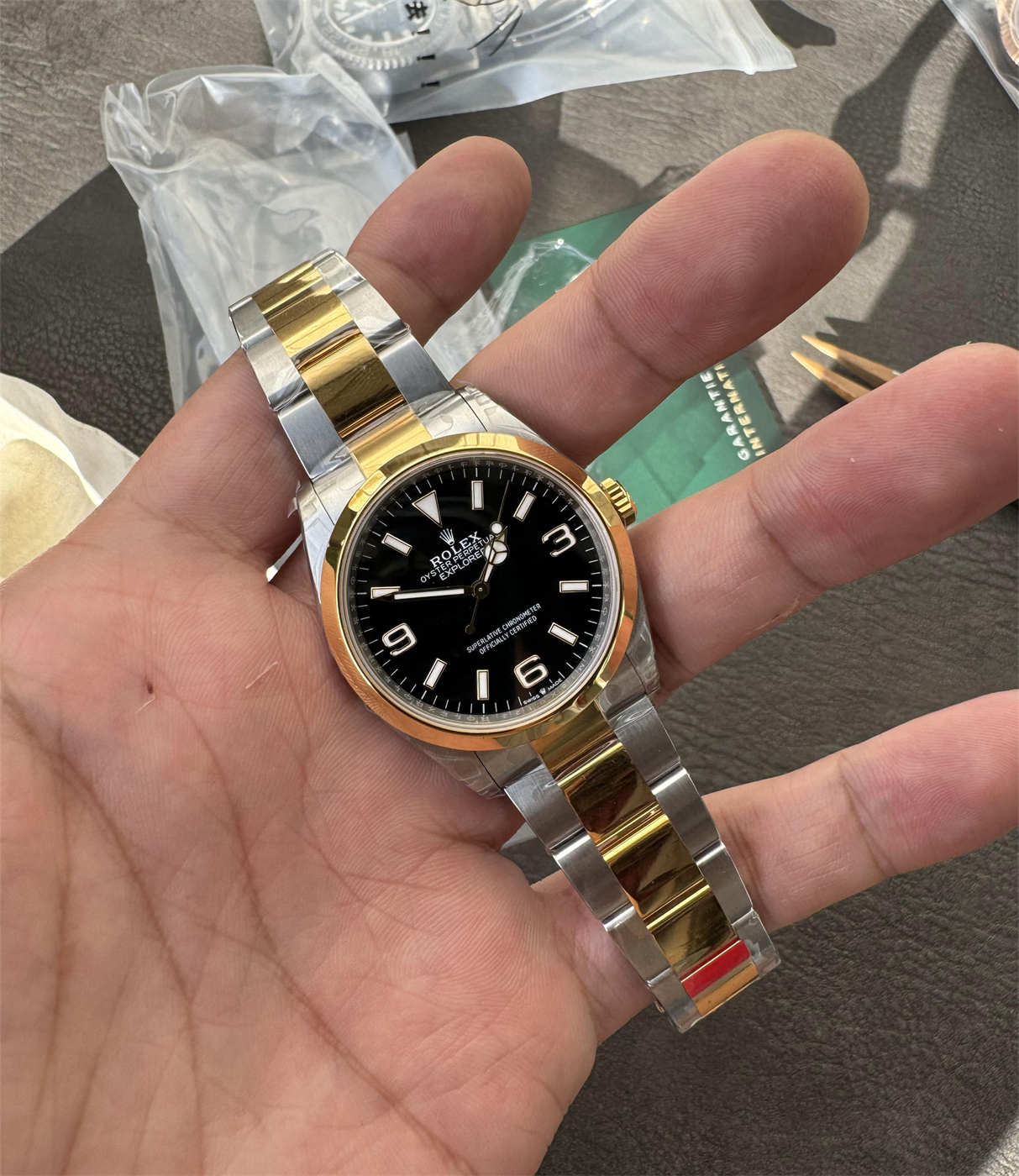 Rolex Explorer 36mm Two Tone Replica – VS Factory M124273-0001 with Dandong 3230 Movement - clean factory product image 2