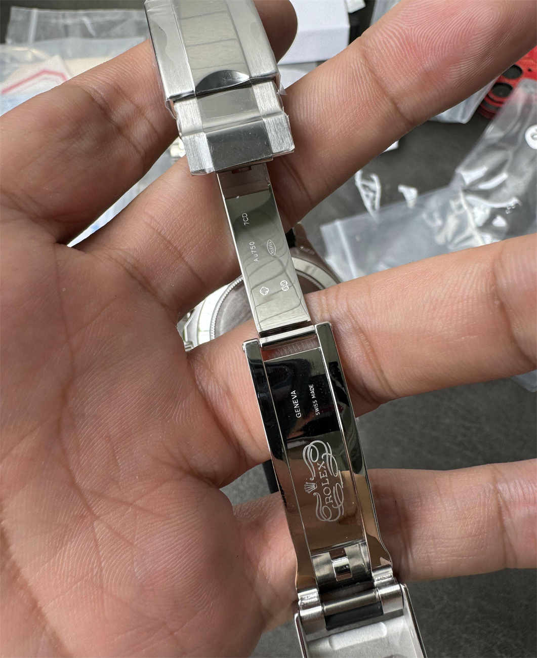 Clean Factory Daytona 4130 Meteorite Dial Replica (Grey Oysterflex RB Style) - clean factory product image 7