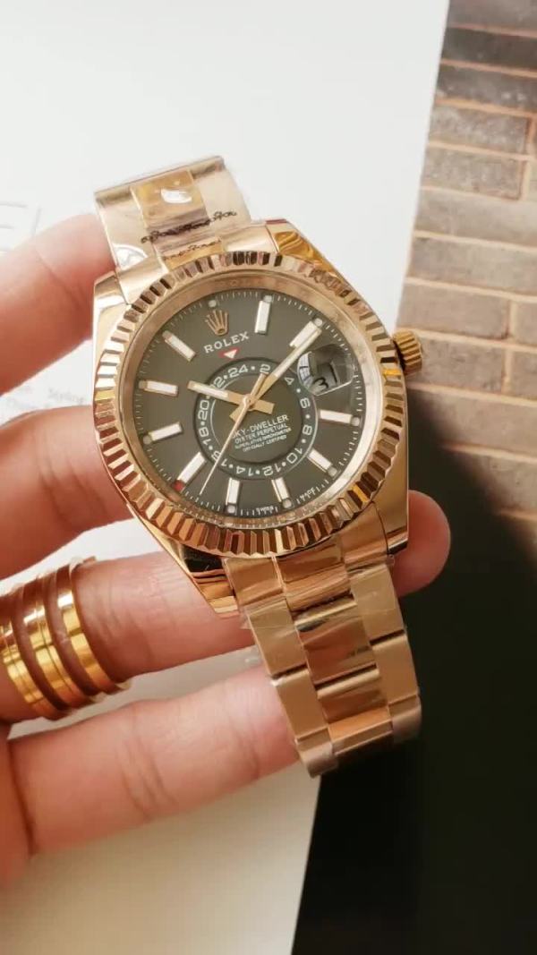 Replica Rolex Sky-Dweller Gold | RLX 180 - View 2