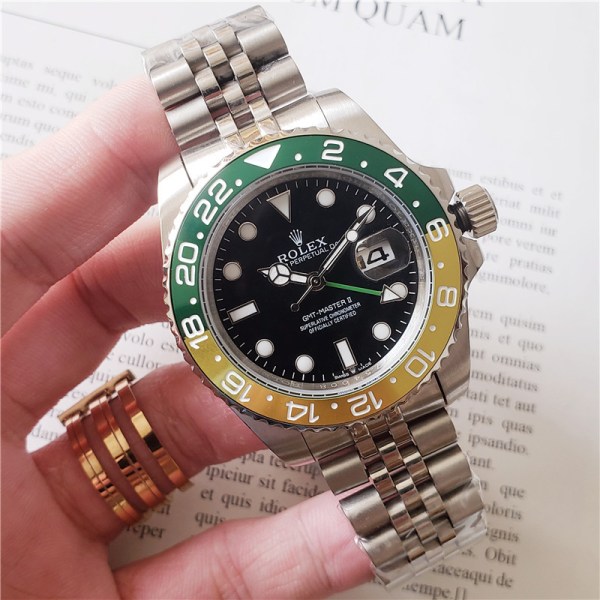 Replica Rolex GMT-Master II Green-Yellow | RLX 190 - View 2