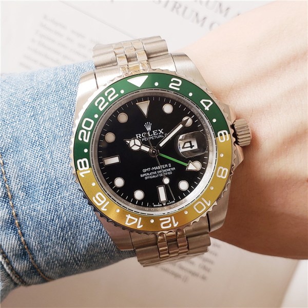 Replica Rolex GMT-Master II Green-Yellow | RLX 190 - View 1