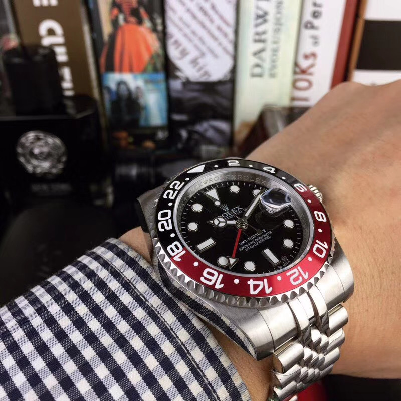 Replica Rolex GMT-Master II Red-Black | RLX 17 - View 2