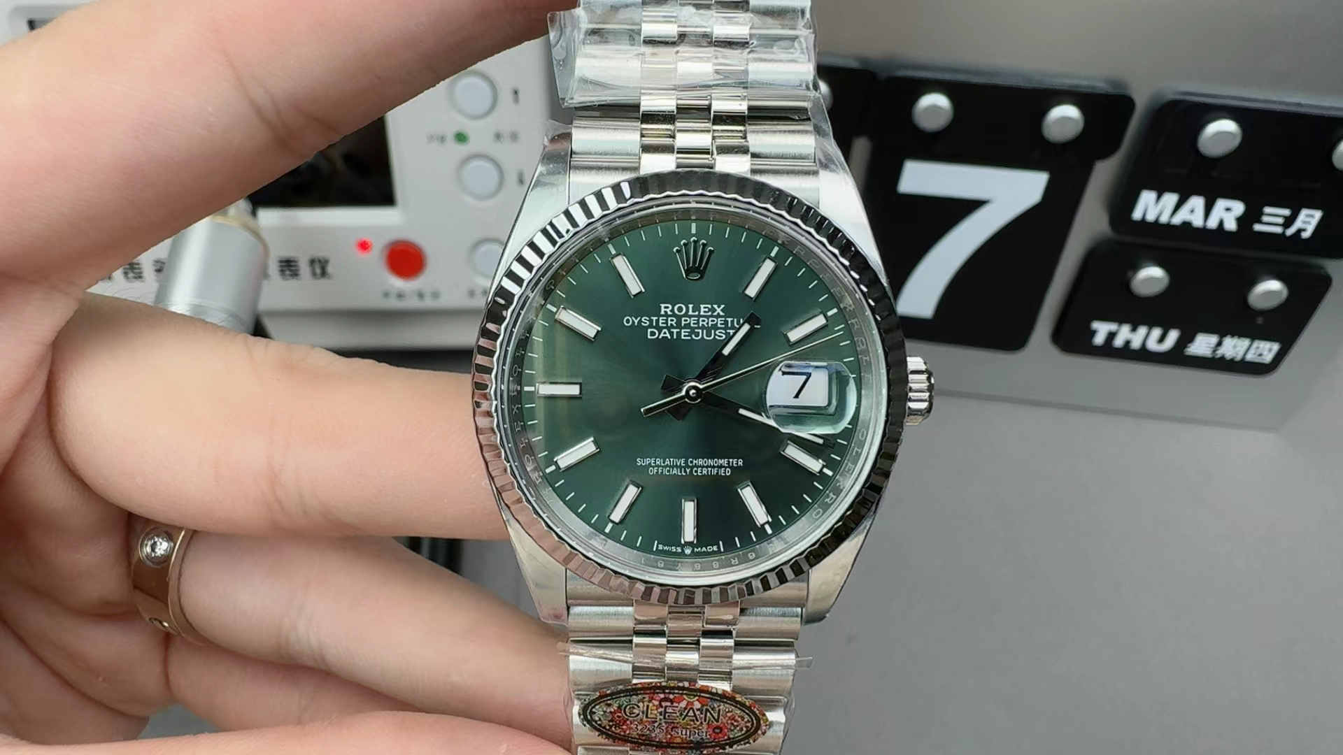 Clean Factory Datejust 36 126234 – Green Dial 36mm Rolex Clone - clean factory product image