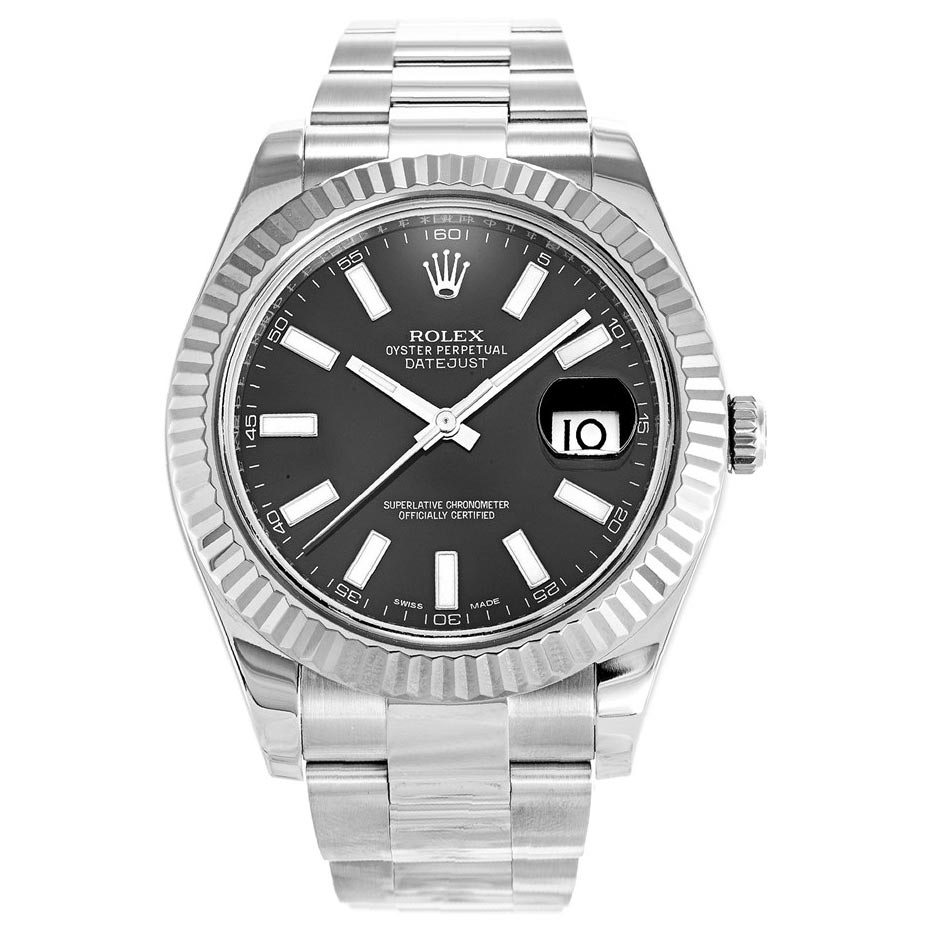 Replica Rolex (unchanged) Datejust II Black 116334 - View 1