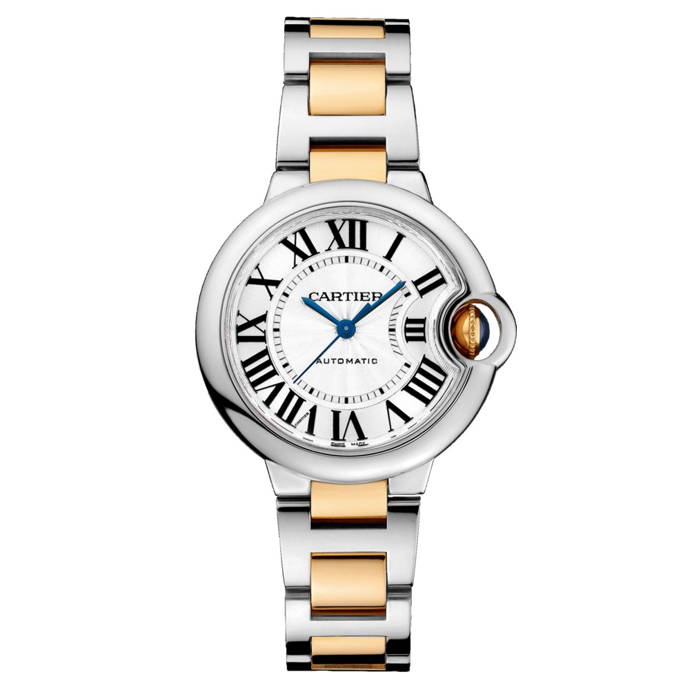 Replica Montre Ballon Blue Bicolore Cartier Femme W2BB0002 - View 1