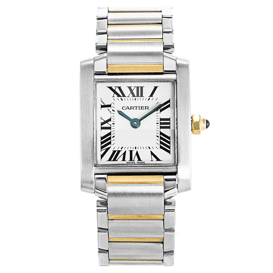 Replica Montre Tank Francaise Bicolore Cartier W51007Q4 - View 1