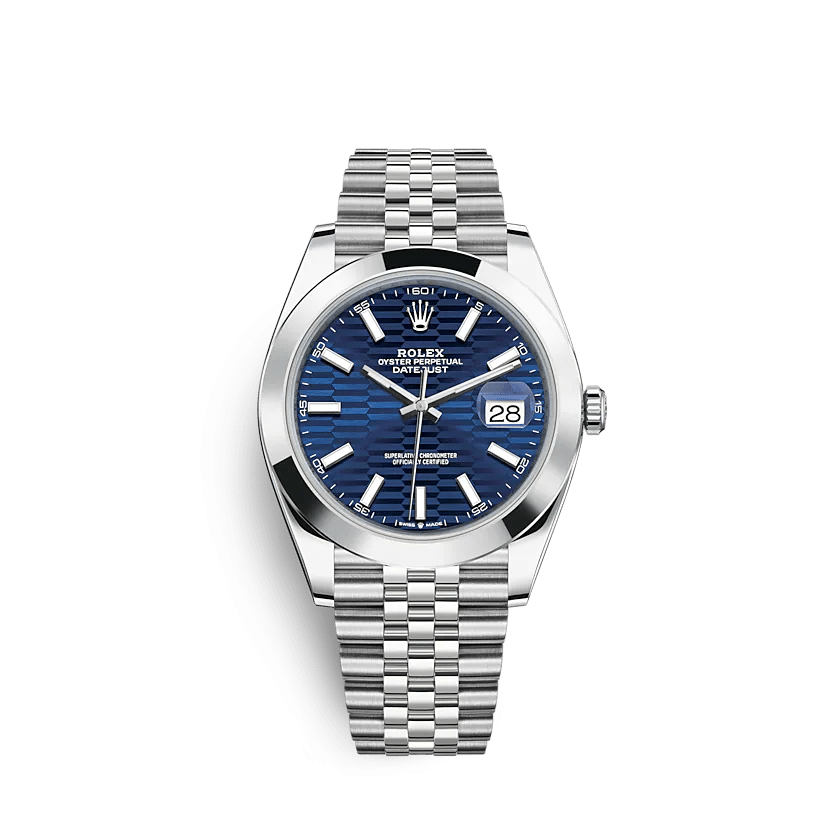 Replica Rolex (unchanged) Datejust 126300 41mm Blue vif (Jubilee) - View 1