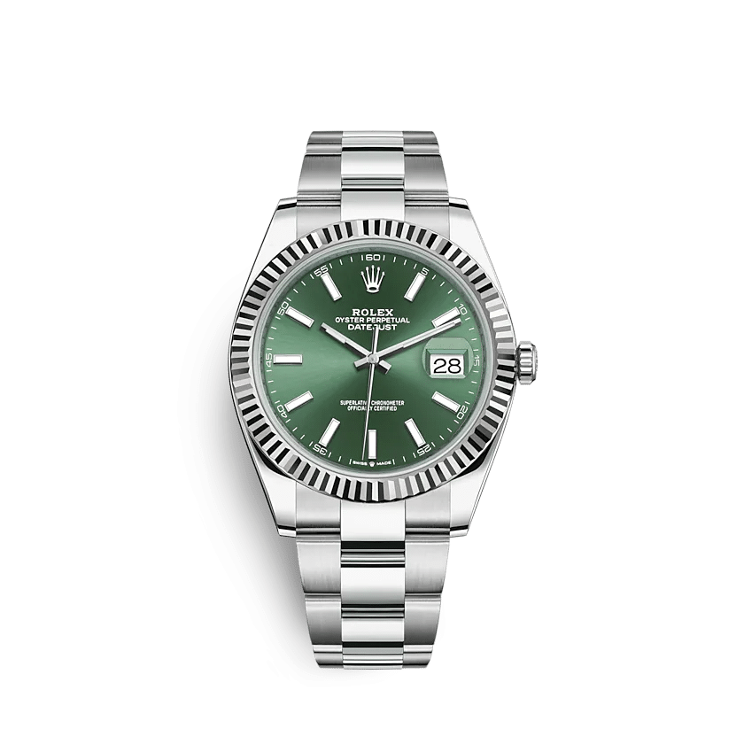 Replica Rolex (unchanged) Datejust 126334 41mm Green menthe - View 1