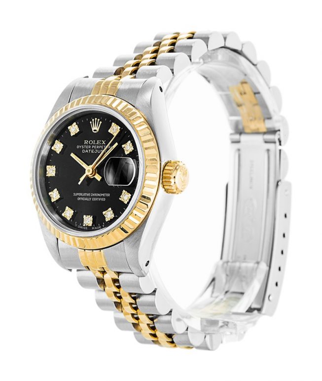 Replica Rolex Datejust Black Diamonds 69173 - View 2