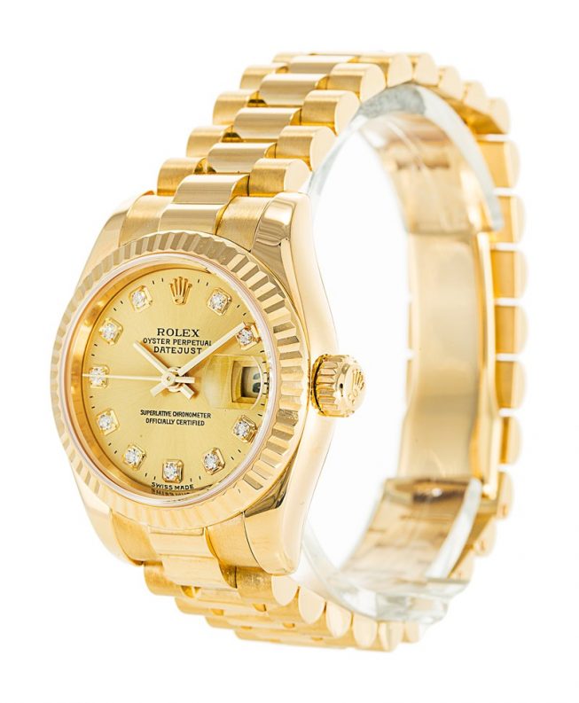 Replica Rolex Datejust Gold Ladies 179178 - View 2