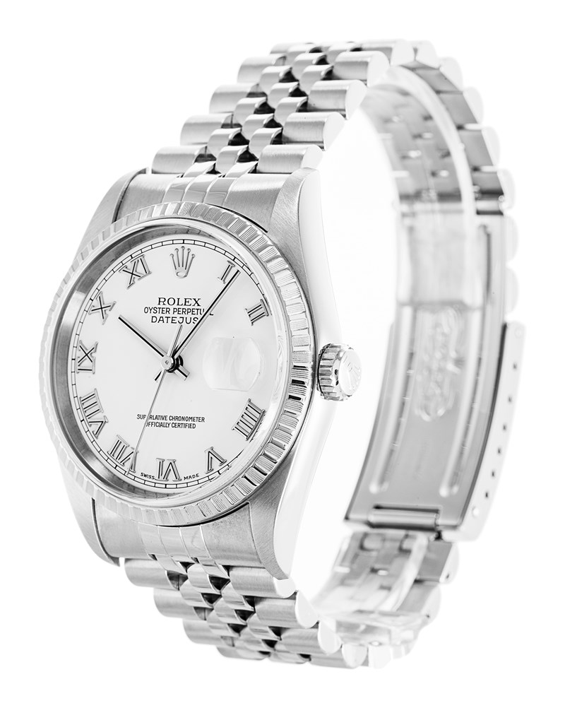 Rolex Datejust White 16220 36 MM Oyster Steel White Dial Jubilee Strap Automatic Replica