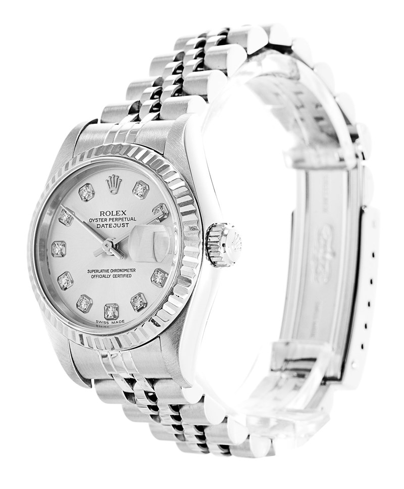 Rolex Datejust White Dial 79174 Women Diamon Markers Oyster Steel Jubilee Strap Replica 
