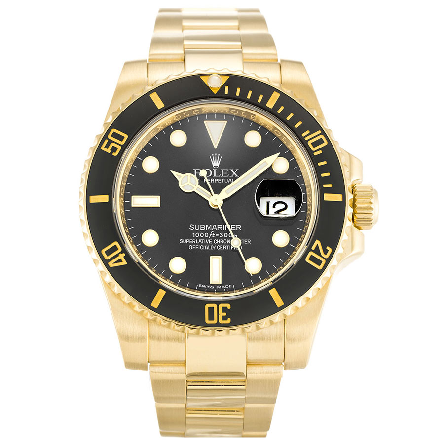 Replica Rolex (unchanged) Submariner Dial Black 116618LN - View 1