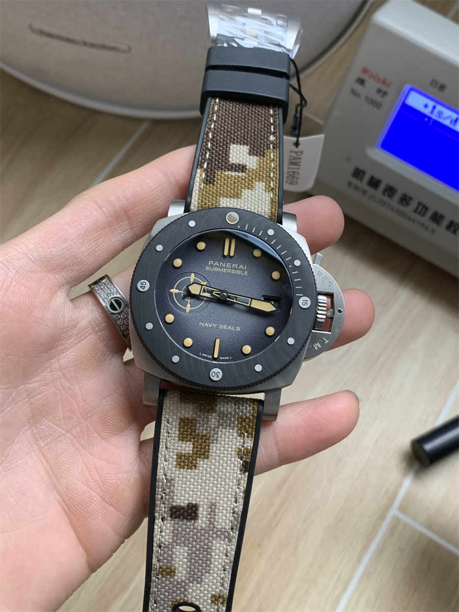 VSF Panerai PAM1669 – 47mm Submersible Navy SEALs Limited Edition Replica - clean factory product image 3