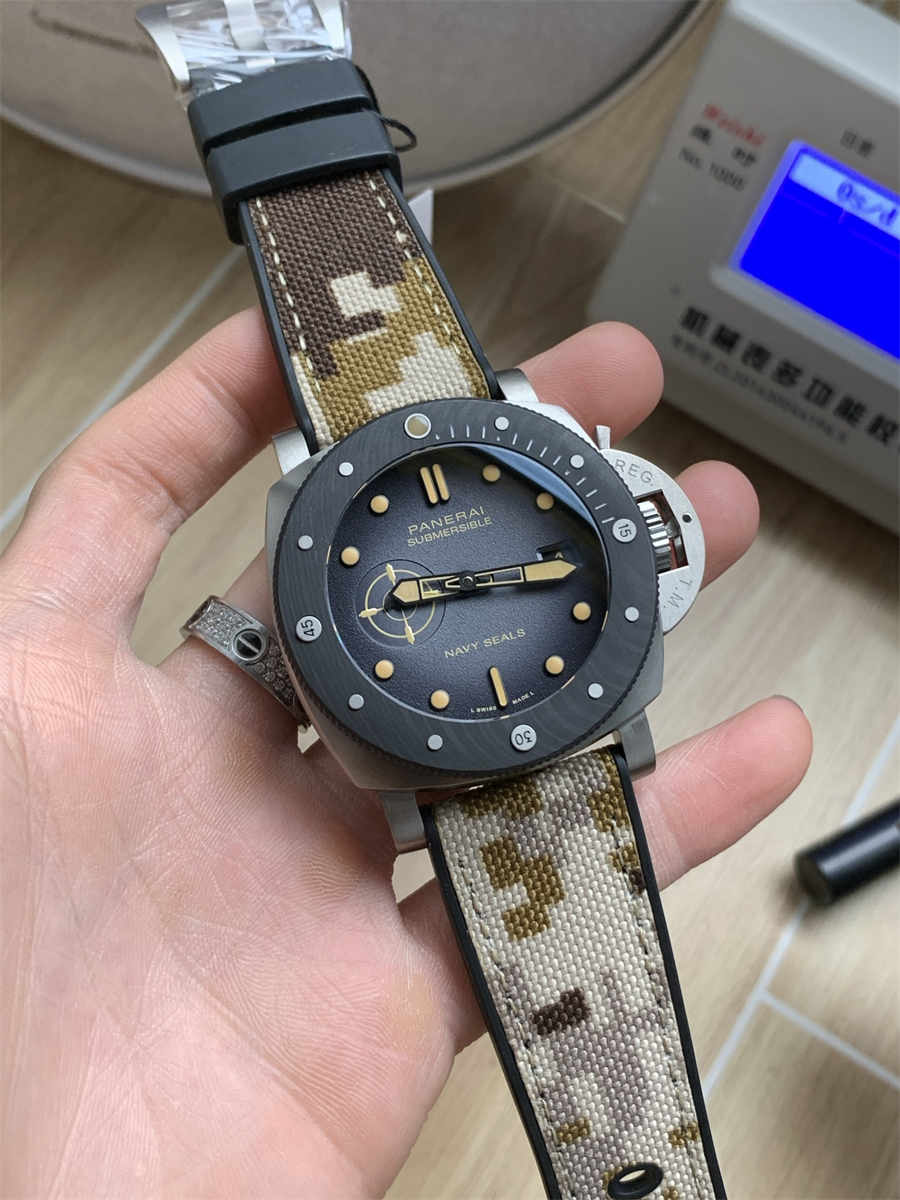 VSF Panerai PAM1669 – 47mm Submersible Navy SEALs Limited Edition Replica - clean factory product image 4