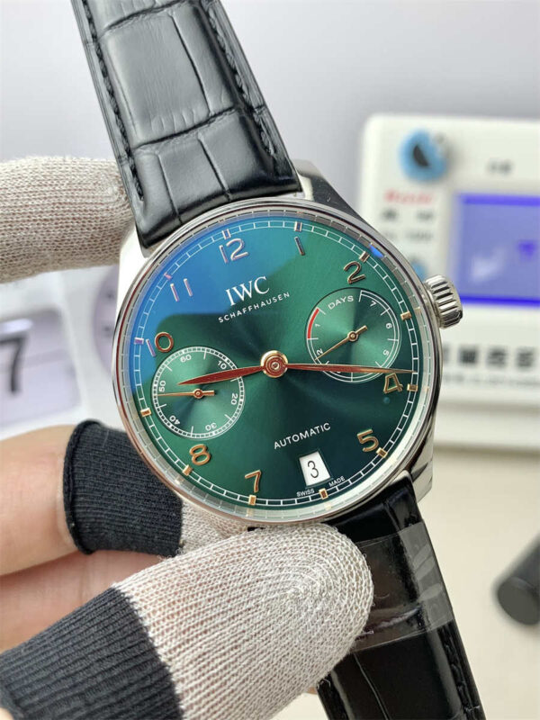 ZF Factory IWC IW500708 Replica – Portugieser 7 Days Green Dial 42.3mm Luxury Automatic Watch - clean factory product image 11