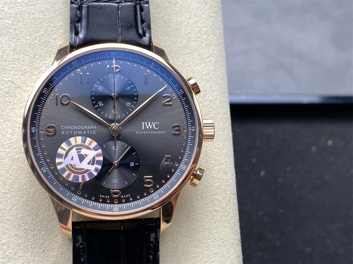 IWC Portugieser Rose Gold Replica – AZ Factory 40.9mm Portuguese Chronograph Luxury Watch - clean factory product image
