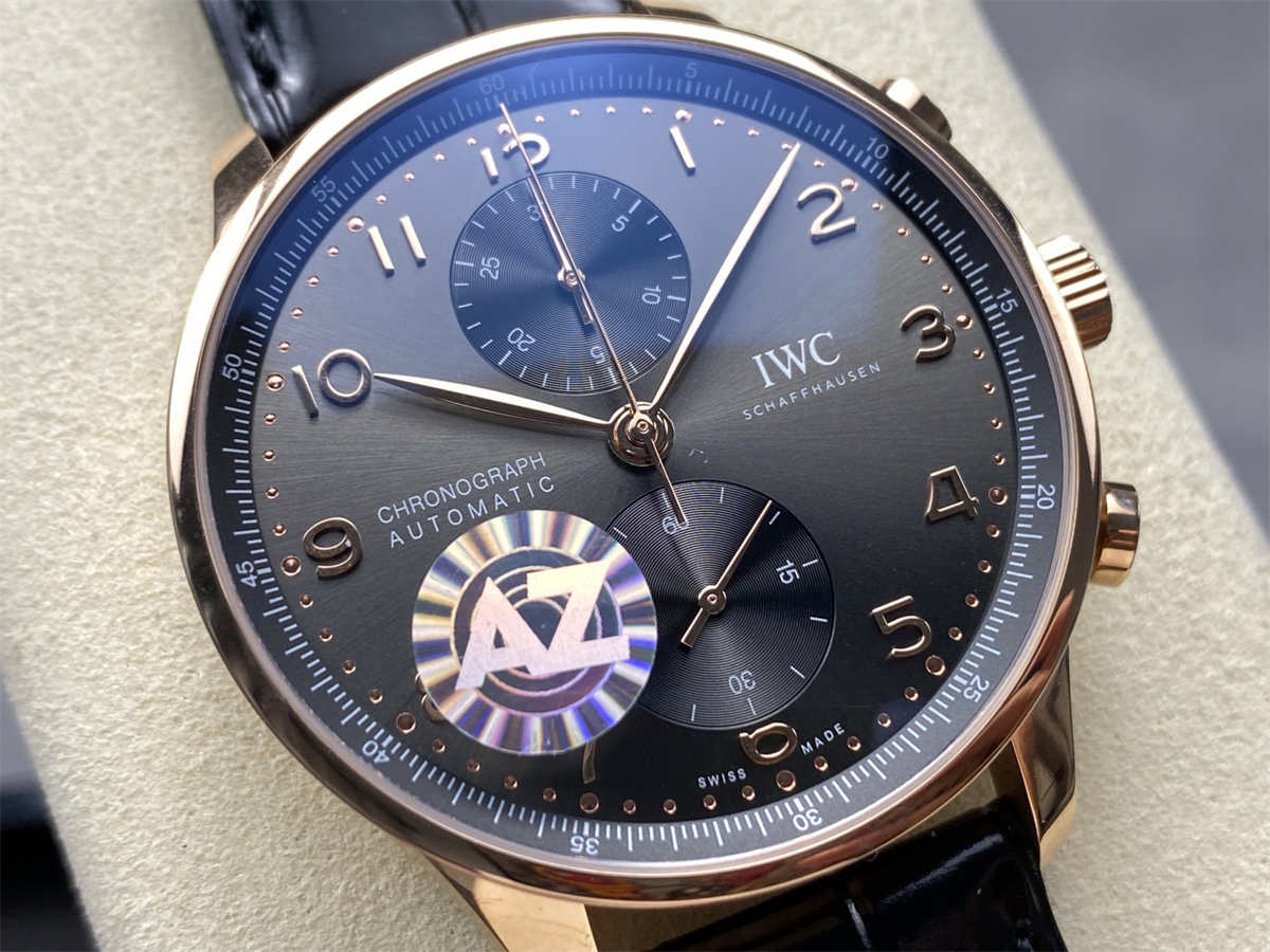 IWC Portugieser Rose Gold Replica – AZ Factory 40.9mm Portuguese Chronograph Luxury Watch - clean factory product image 2