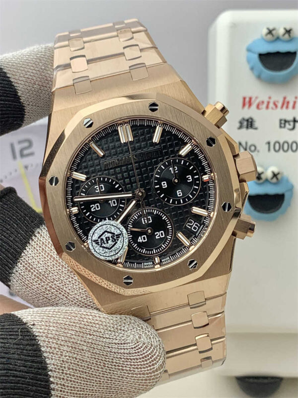 AP 26240 Rose Gold Chronograph Replica – APS Royal Oak Offshore 41mm - clean factory product image 11