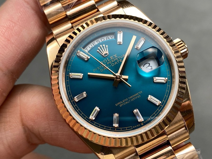 QF Factory Day Date 36 Rolex Replica – 36 mm Full-Weight Dress Watch - clean factory product image 9