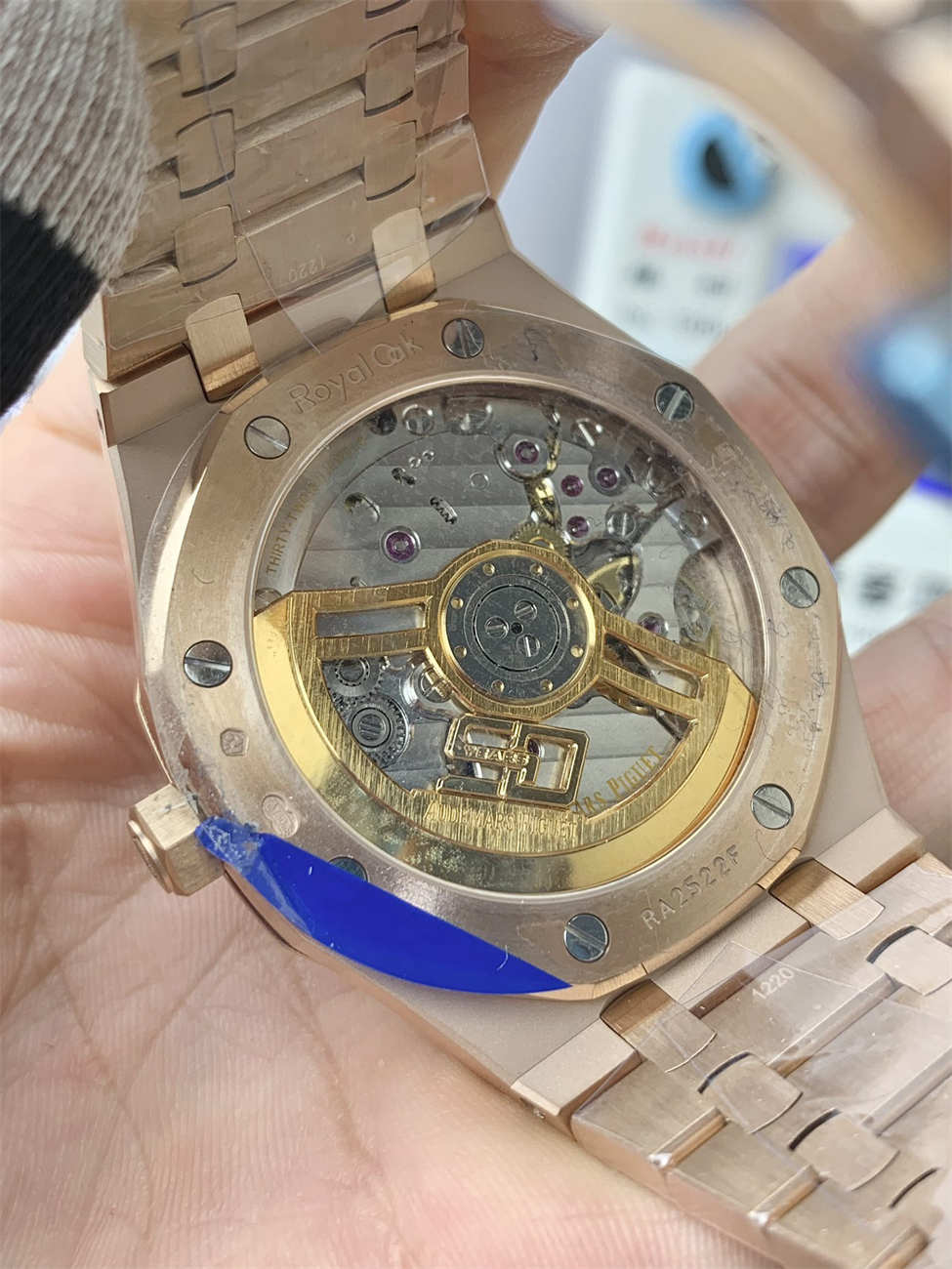 APS Factory AP 15510OR 1320OR 03 Replica – Royal Oak 41mm Rose Gold Blue Dial 4302 Integrated Movement - clean factory product image 5