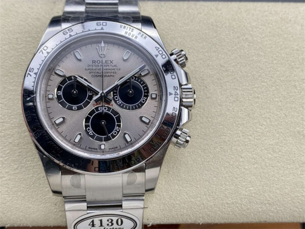 Rolex Daytona Cement Dial Replica – Clean Factory White Gold Bracelet - clean factory product image 12