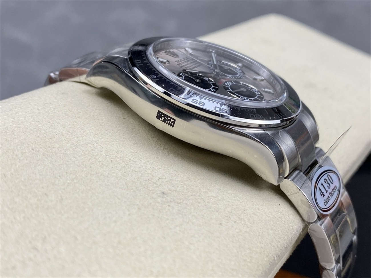 Rolex Daytona Cement Dial Replica – Clean Factory White Gold Bracelet - clean factory product image 6
