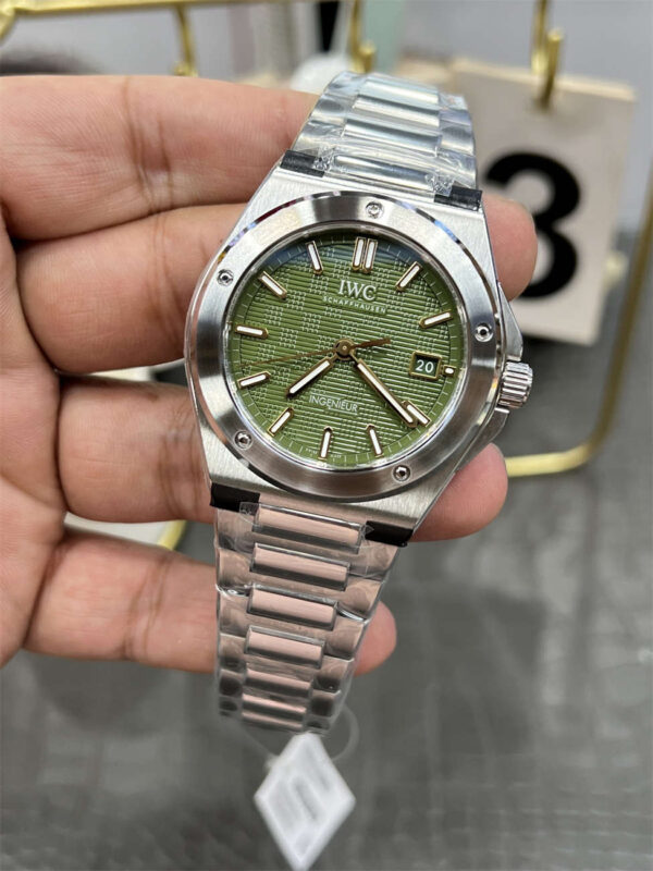 V7 Factory IWC Ingenieur Replica – 40mm Green Dial (10.8mm Thin) - clean factory product image 13