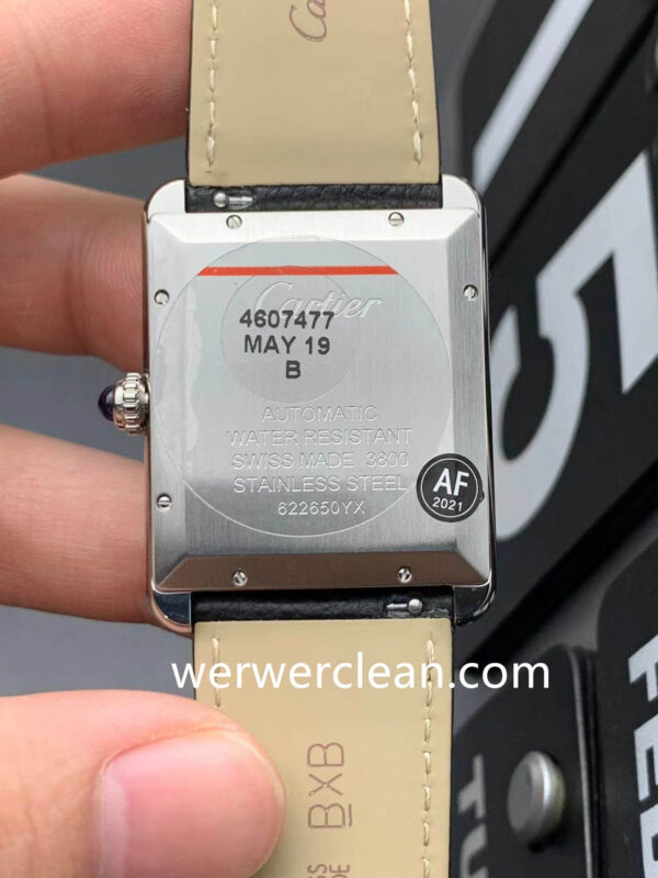 AF Factory Cartier Tank Solo XL W5200027 Silver Opaline Dial 31x41mm Automatic Leather Strap Watch - clean factory product image 12