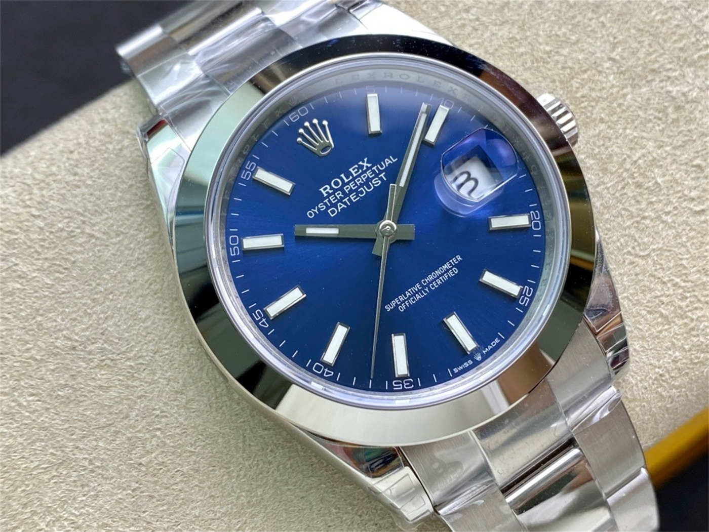 Rolex Datejust 41 Replica 126300 Blue Dial – VS Factory Review - clean factory product image 2