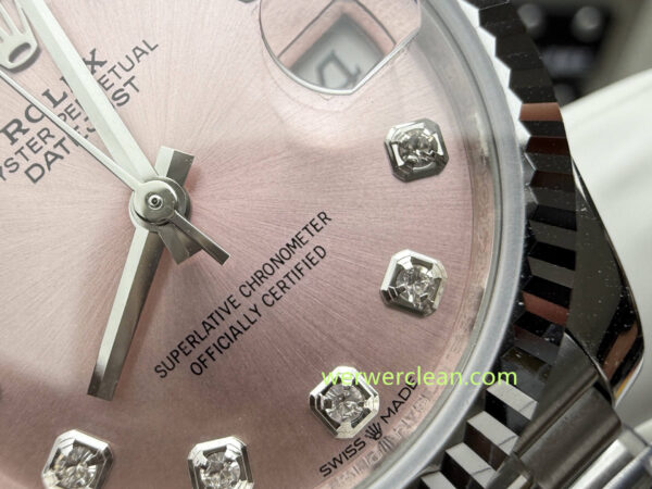 A+ Factory Rolex Datejust 31 m278274-0032 Pink Diamond Dial 31mm Fluted Bezel Automatic Ladies Watch - clean factory product image 15