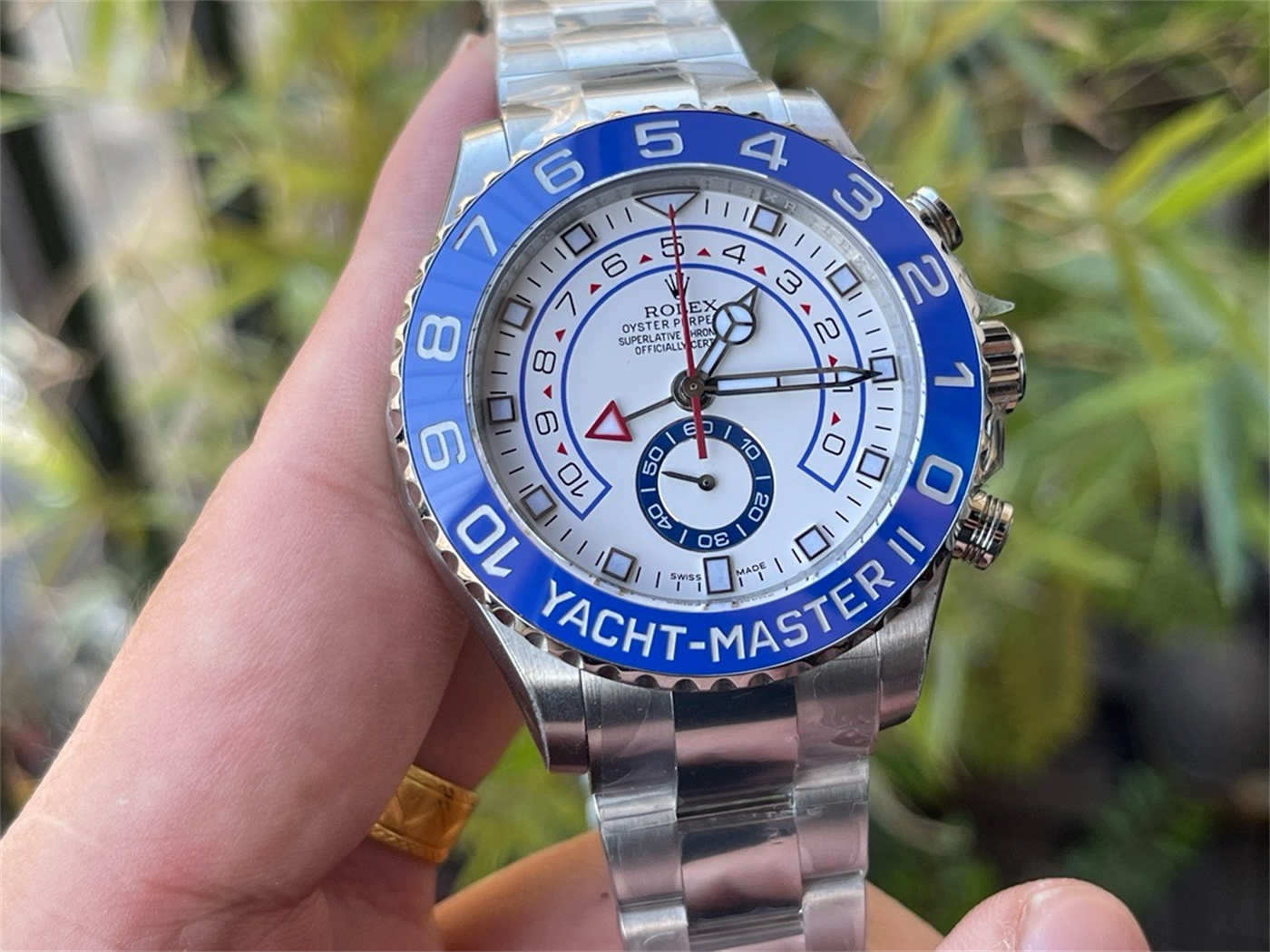 Rolex Yacht-Master II 116680 (Steel) – KF Factory Best Edition [Clone 4161 Movement] - clean factory product image 3
