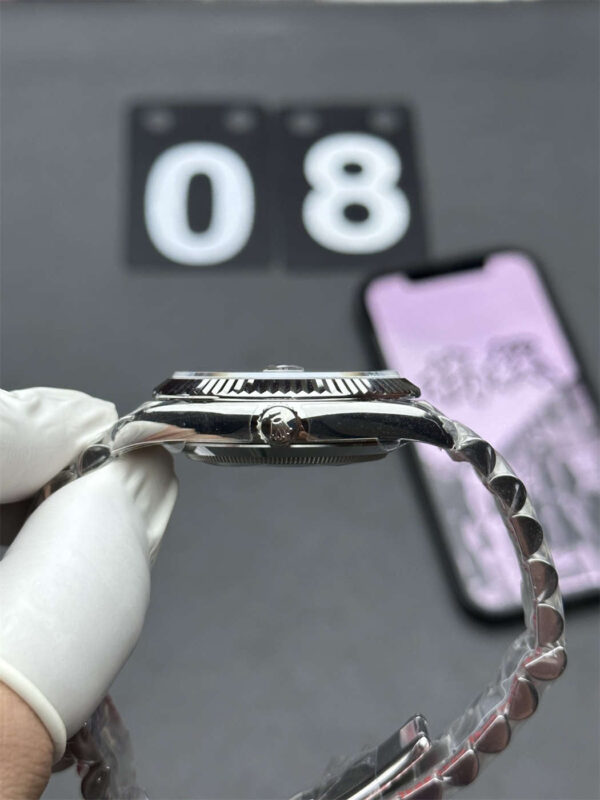 VSF Tungsten Day-Date 40 Black Motif Dial – 228239 White Gold (182g Weighted) - clean factory product image 14