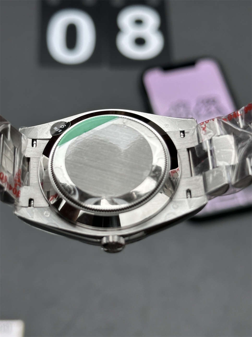 VSF Tungsten Day-Date 40 Black Motif Dial – 228239 White Gold (182g Weighted) - clean factory product image 5