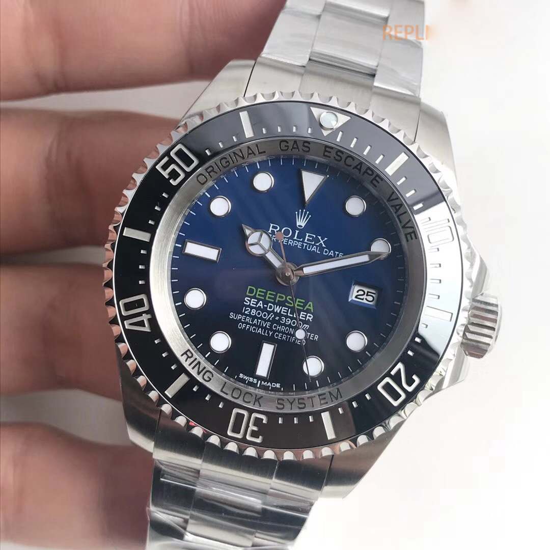 Replica Rolex Deepsea 116660 V7 Stainless Steel D-Blue Dial - View 3