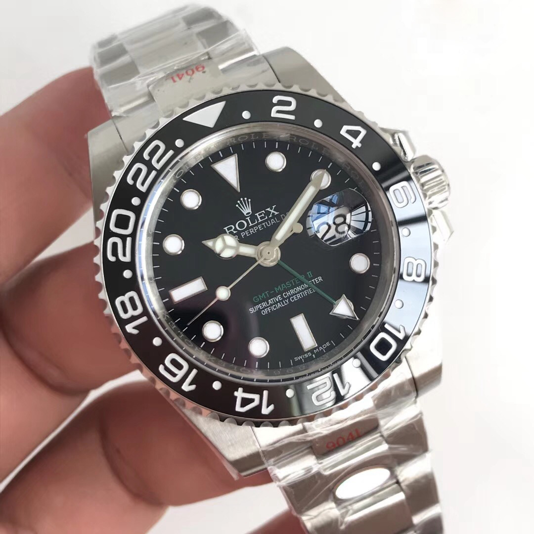 Replica Rolex GMT-Master II 116710LN Noob Factory V9 Stainless Steel - View 2