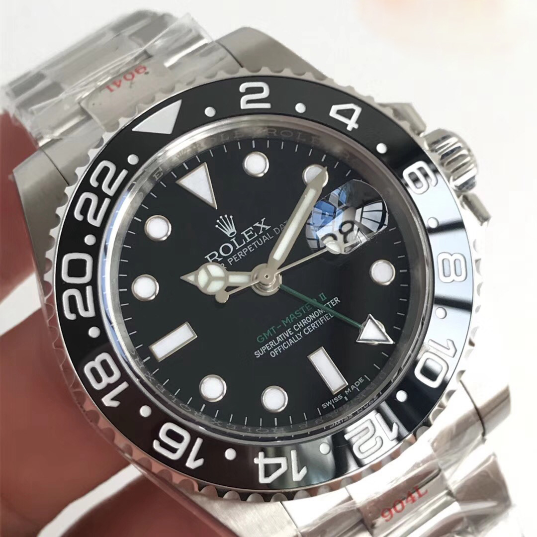 Replica Rolex GMT-Master II 116710LN Noob Factory V9 Stainless Steel - View 4