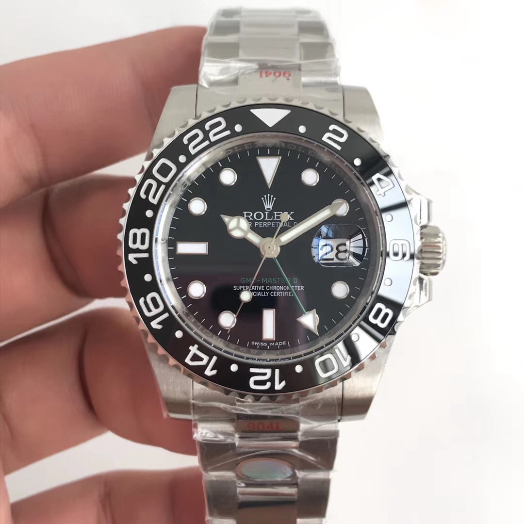 Replica Rolex GMT-Master II 116710LN Noob Factory V9 Stainless Steel - View 1
